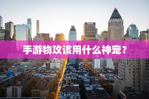 手游物攻该用什么神宠？
