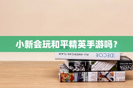 小新会玩和平精英手游吗？