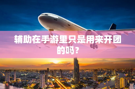 辅助在手游里只是用来开团的吗？