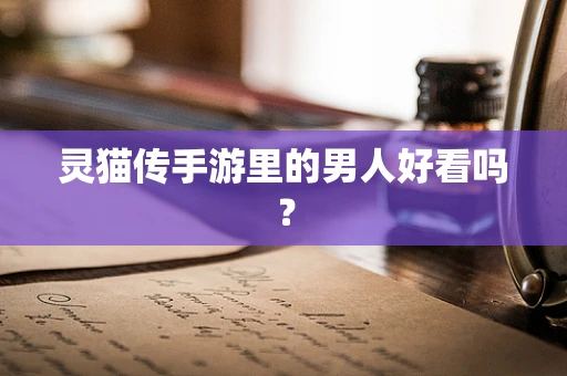 灵猫传手游里的男人好看吗？