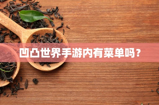 凹凸世界手游内有菜单吗？