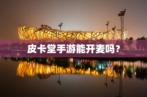 皮卡堂手游能开麦吗？