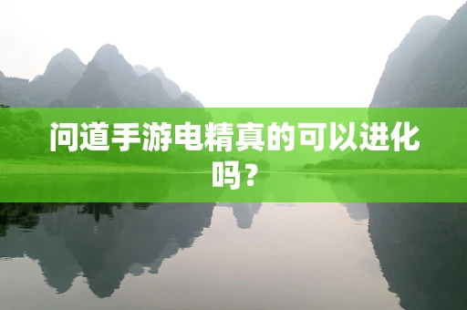 问道手游电精真的可以进化吗？