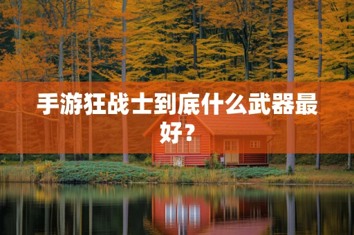 手游狂战士到底什么武器最好？