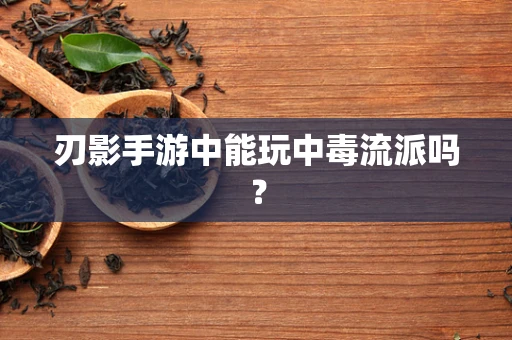 刃影手游中能玩中毒流派吗？