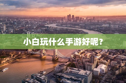 小白玩什么手游好呢？