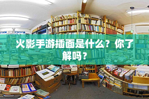 火影手游插面是什么？你了解吗？