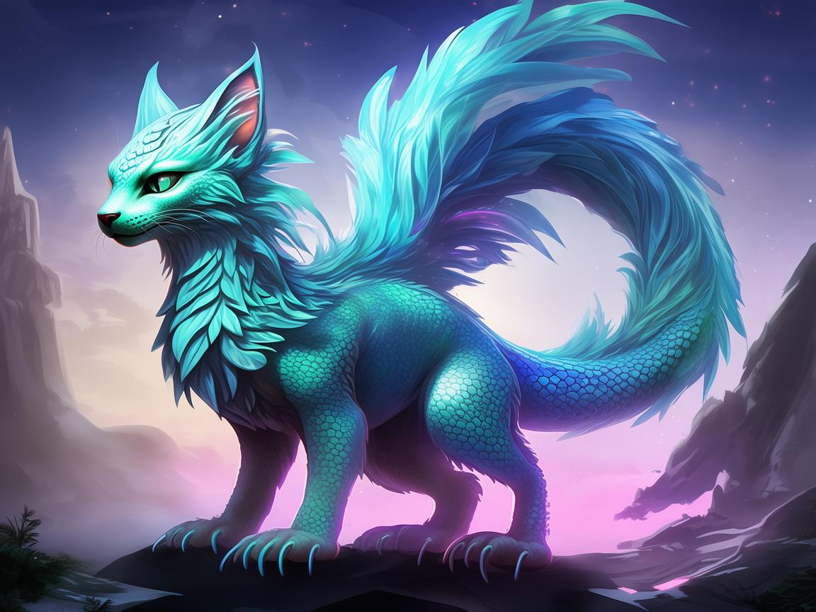 梦幻手游龙灵猫究竟长什么样？